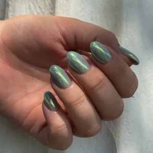 Design chrome/glass/cat eye