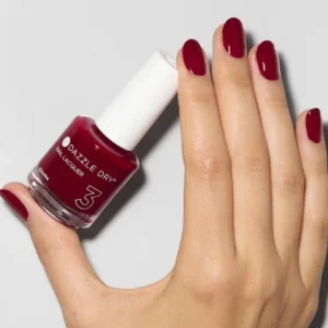 Russian manicure with Dazzle Dry polish
